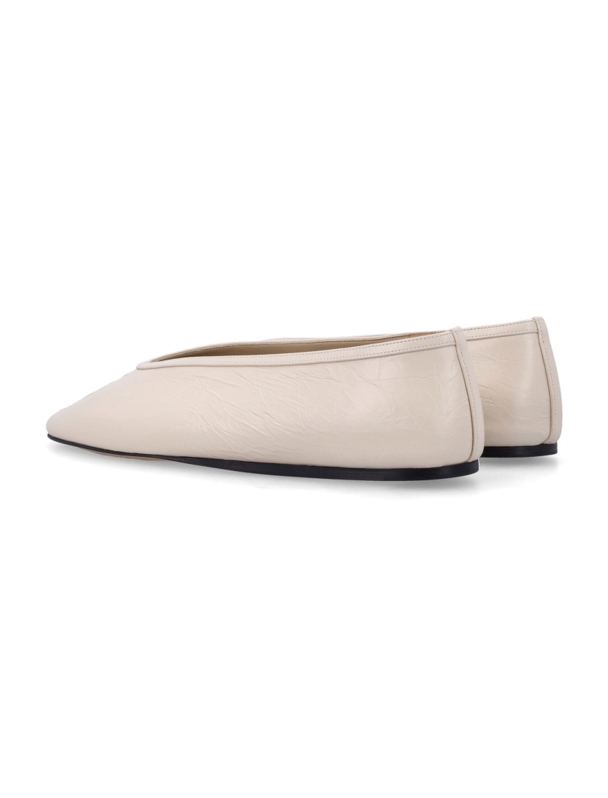 Shop Le Monde Beryl Le Monde Béryl Luna Naplack Leather Slipper In Neutrals