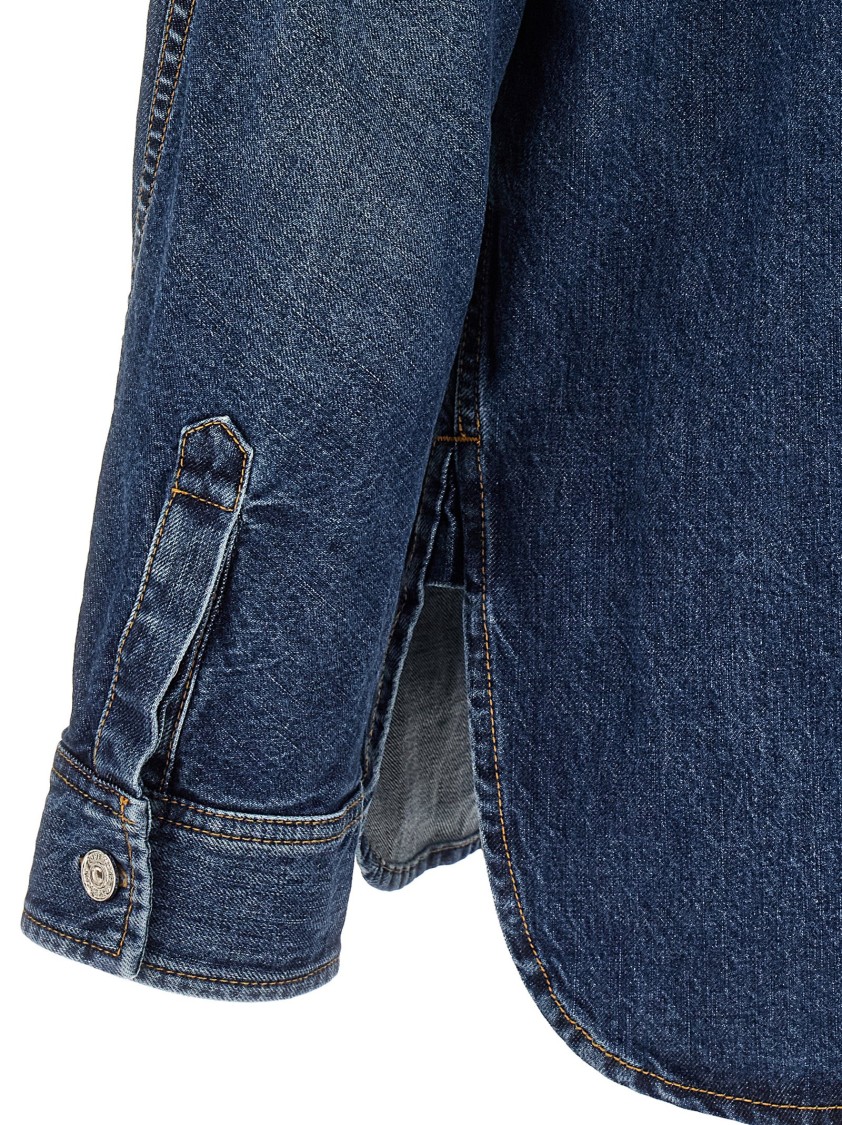 Givenchy Classic Denim Shirt With Button-up Front In Blue
