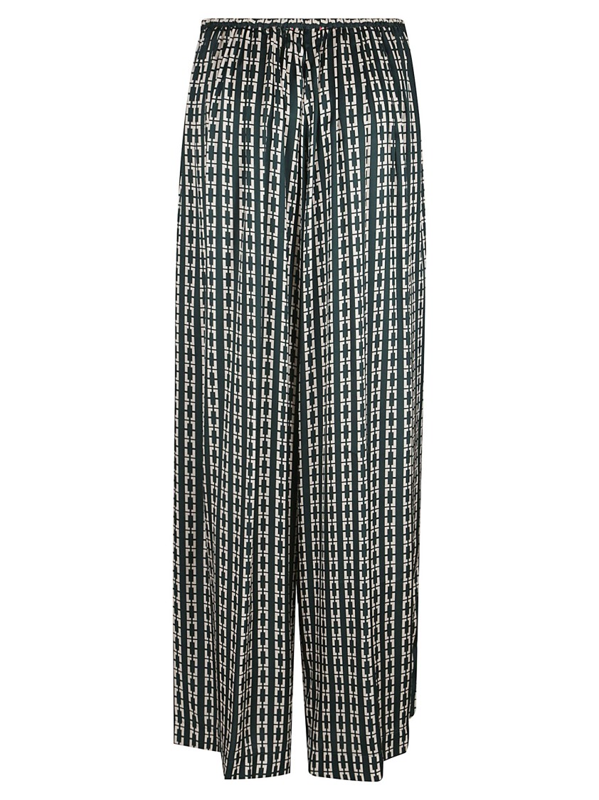 FORTE FORTE FORTE FORTE PRINTED ECOVISCOSE SATIN RELAXED PALAZZO PANTS