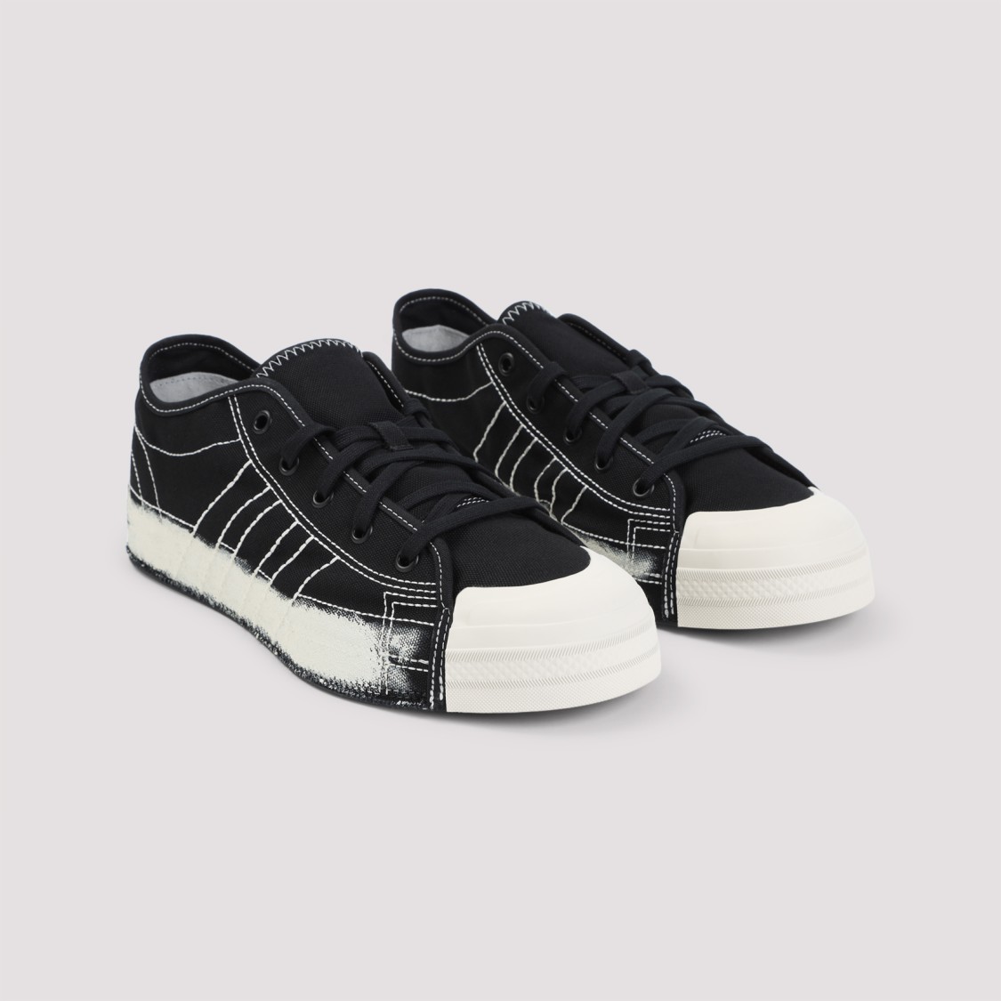Shop Y-3 Black Textile Sneakers