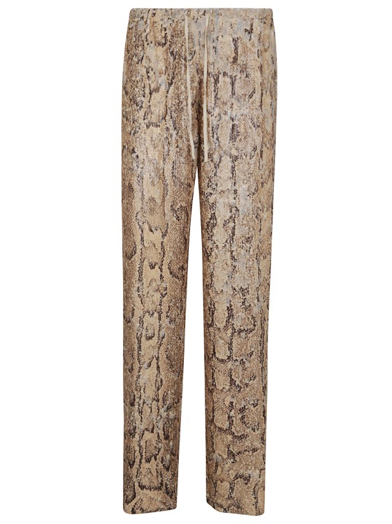 Dries Van Noten Puvis Bis L Emb 1482 W.w.pants In Neutrals