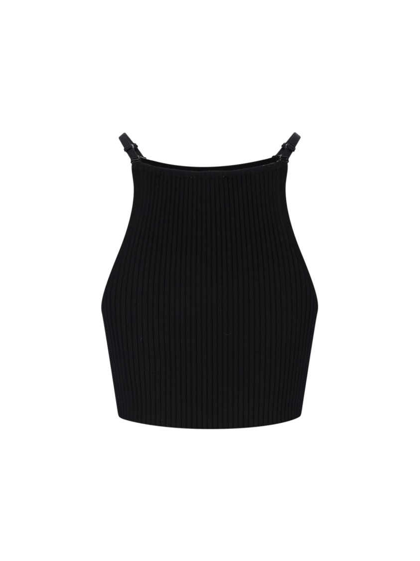 Courrèges Courreges Women Pointy Ribbed Knit Tank Top