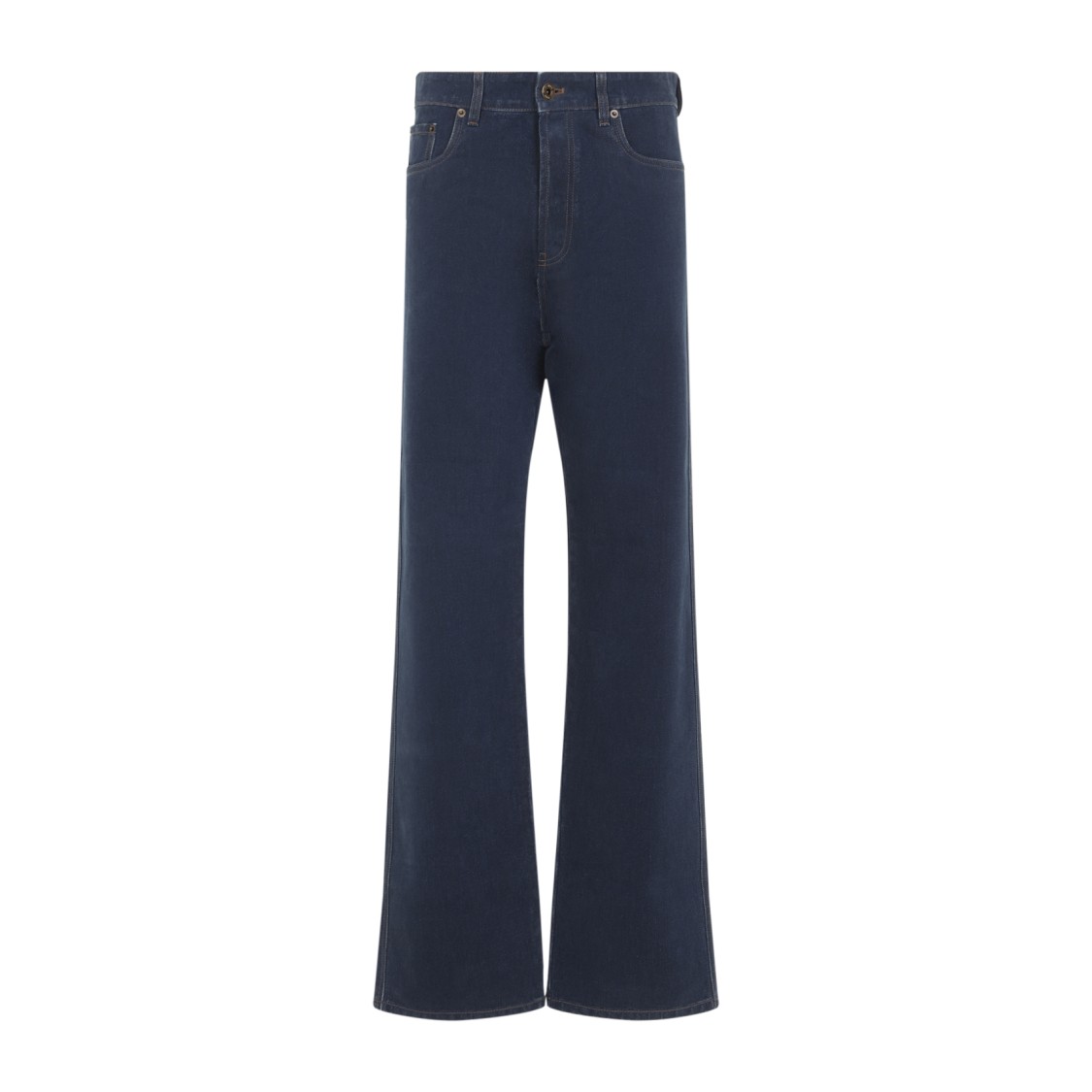Miu Miu Wide-leg High-waisted Jeans With Clean Finish In Black