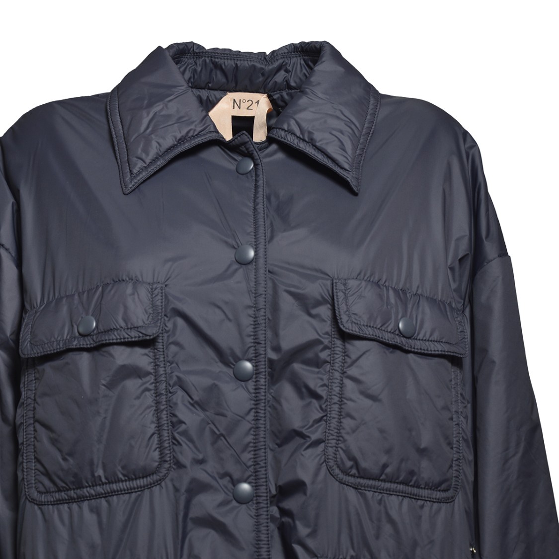 Shop N°21 Oversized Long Technical Nylon Jacket