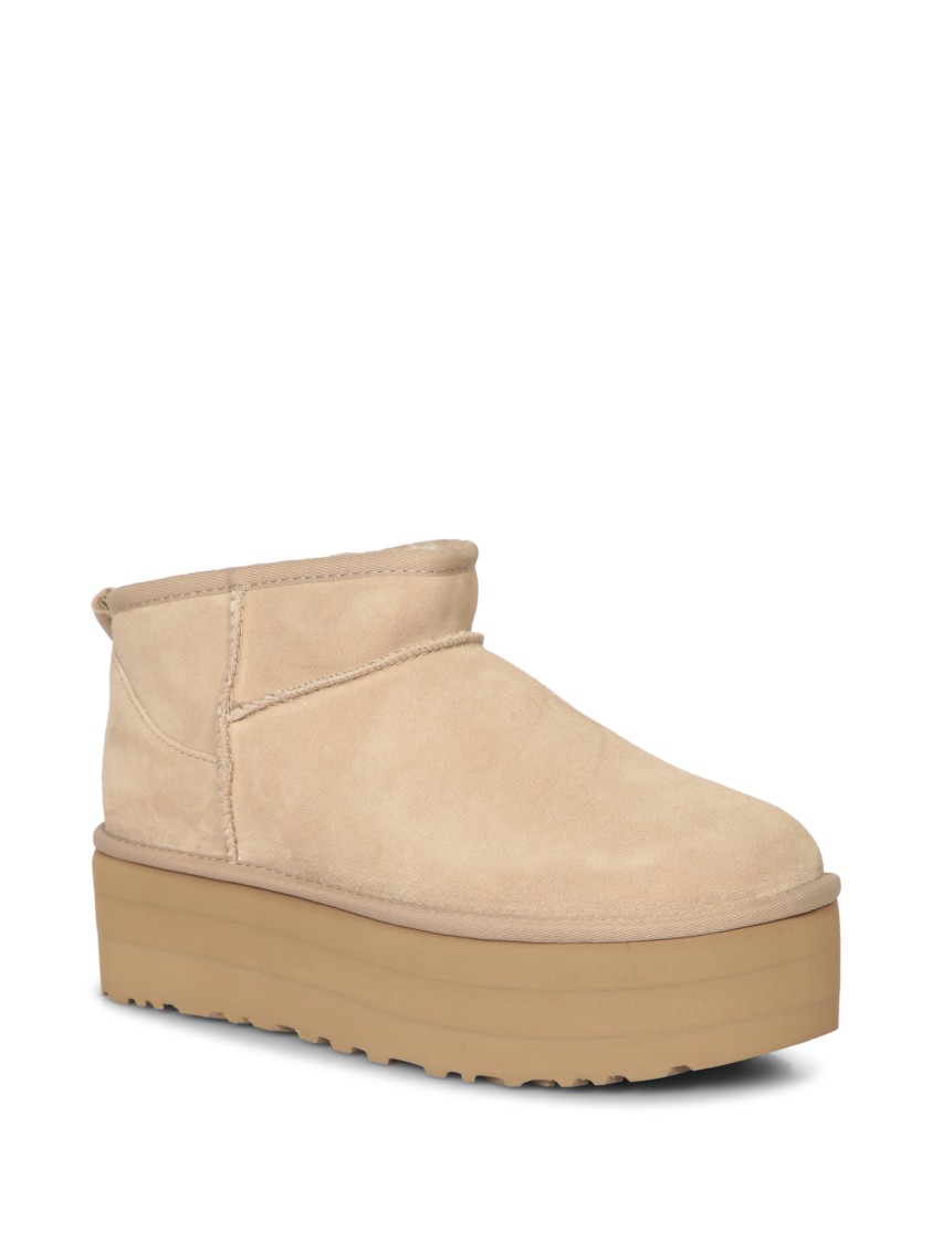 Shop Ugg Sand Beige Soft Suede Ankle Boots In Neutrals