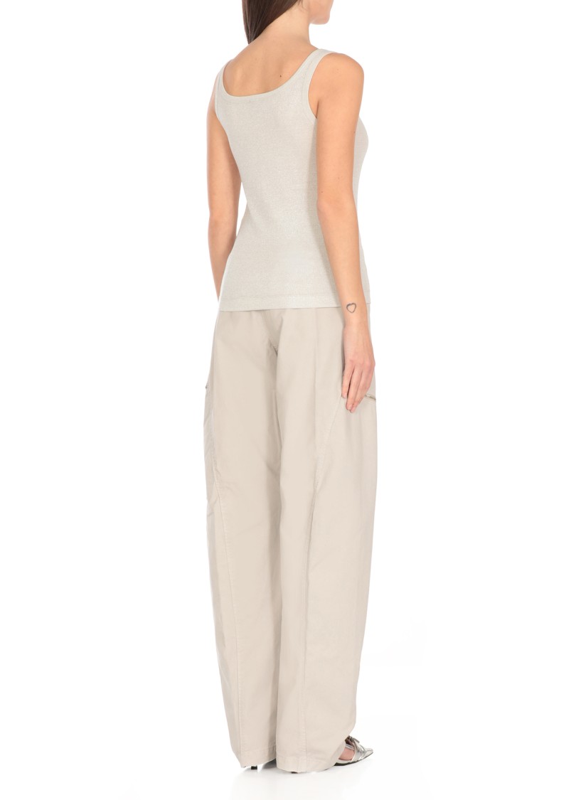 Shop Pinko Grey Chimera Top In White