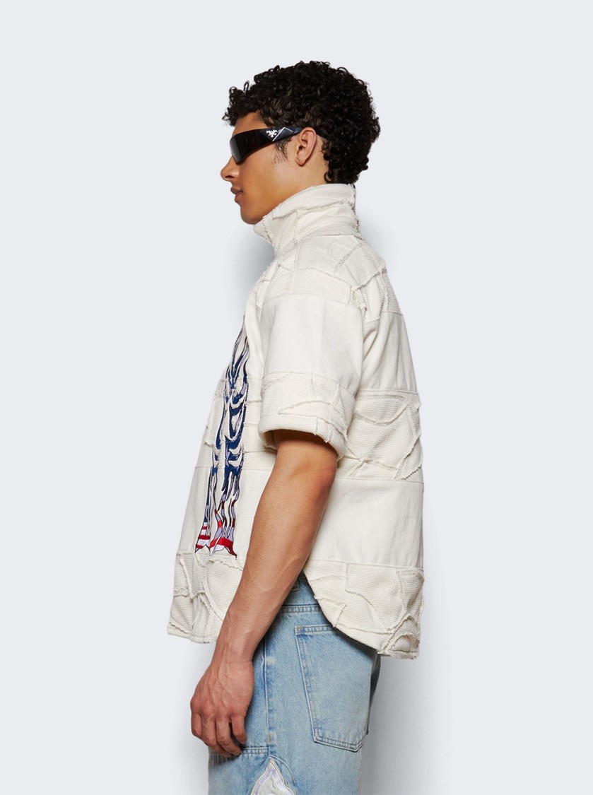 Who Decides War Off-white Winged Glory Polo In Neutrals