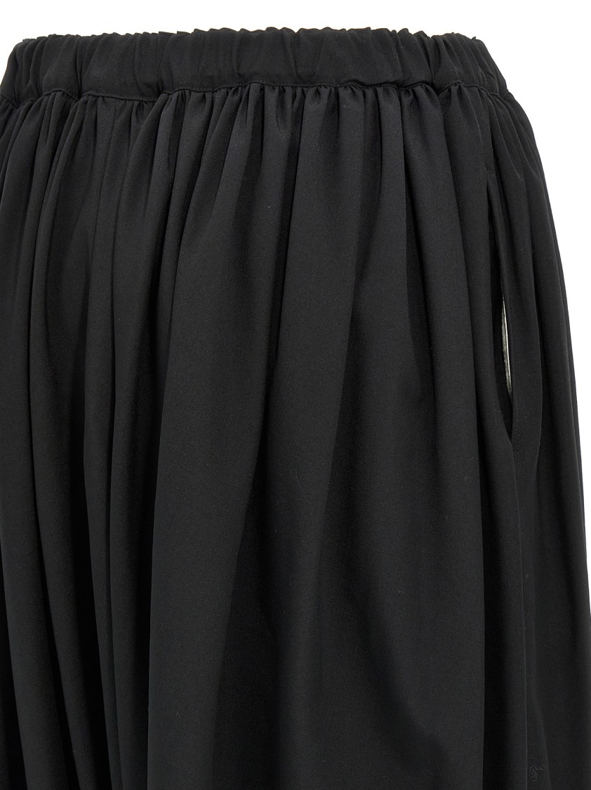 Comme Des Garçons Voluminous Wool Balloon Pants In Black