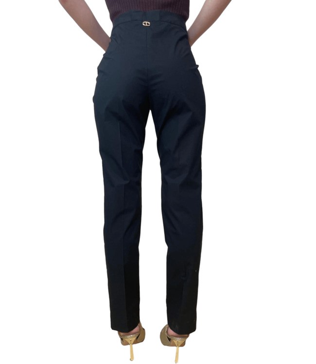 Shop Twinset Twin-set Slim-fit Straight Leg Trousers