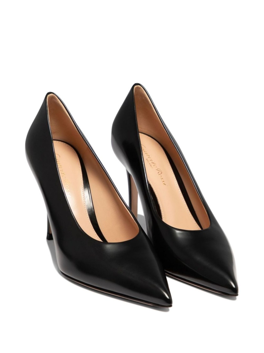 Shop Gianvito Rossi 85mm Black Leather Pumps