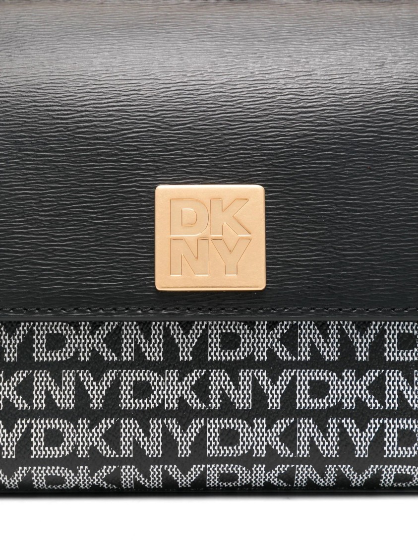 Dkny Mona Flap Crossbody In Black