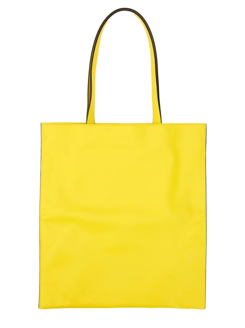 Moschino Smiley Shopper Bag In Yellow