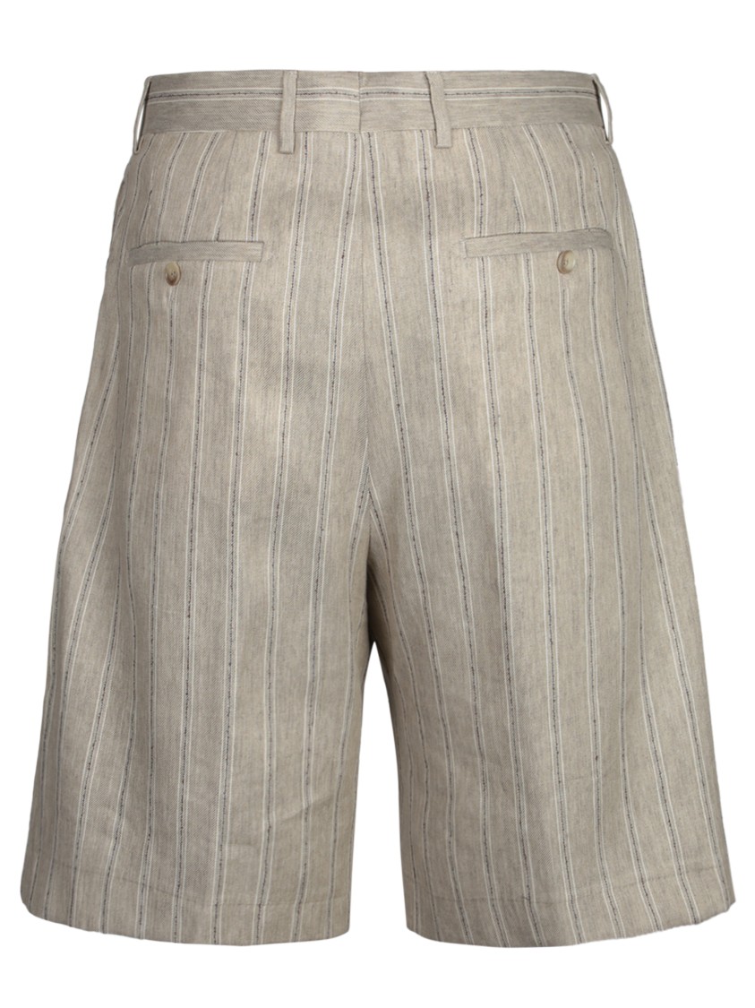 Shop Tagliatore Knee-length Beige Bermudas