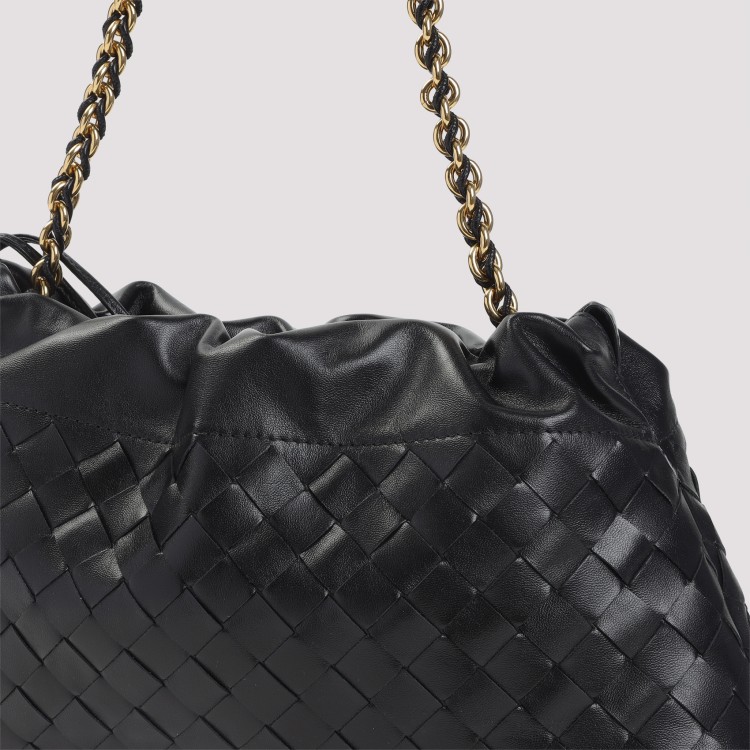 ショルダーバッグ・ポシェット Bottega Veneta Black Calf Leather Dustbag Soiree Mini Bag Bottega Veneta Black Calf Leather Dustbag Soiree Mini Bag