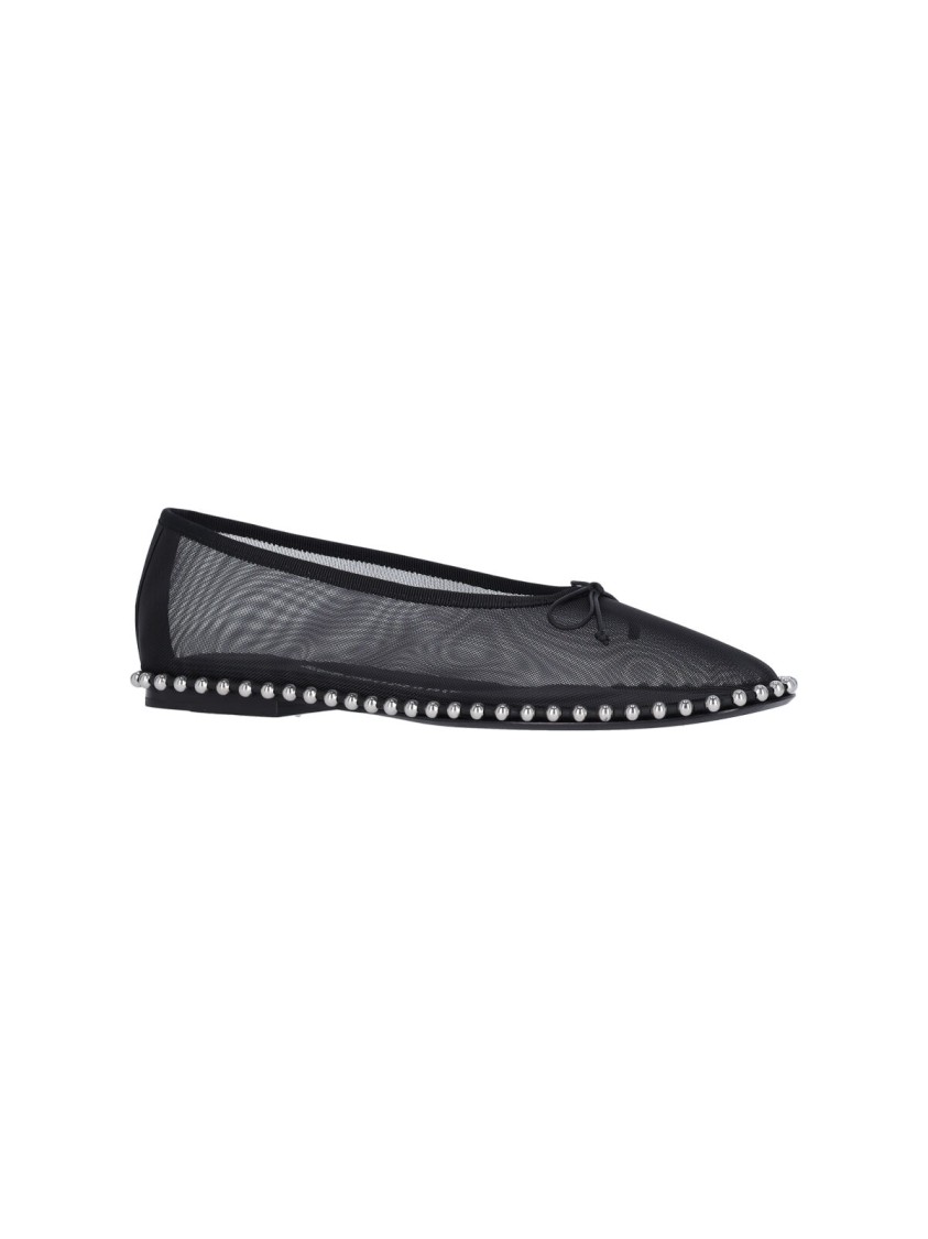 Alexander Wang Lina Studded Mesh Ballet Flats