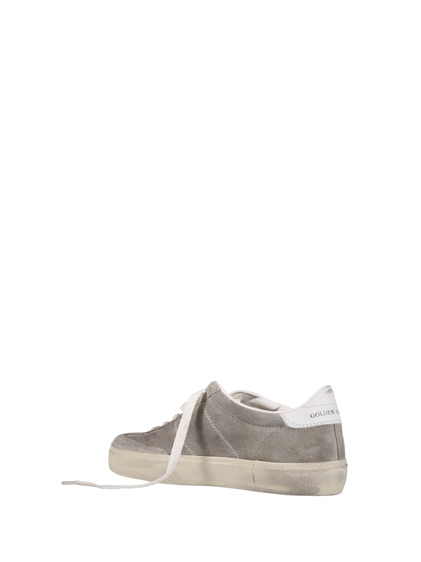 Shop Golden Goose Soul-star Suede Upper Hf Leather Tongue Leather Heel In Neutrals