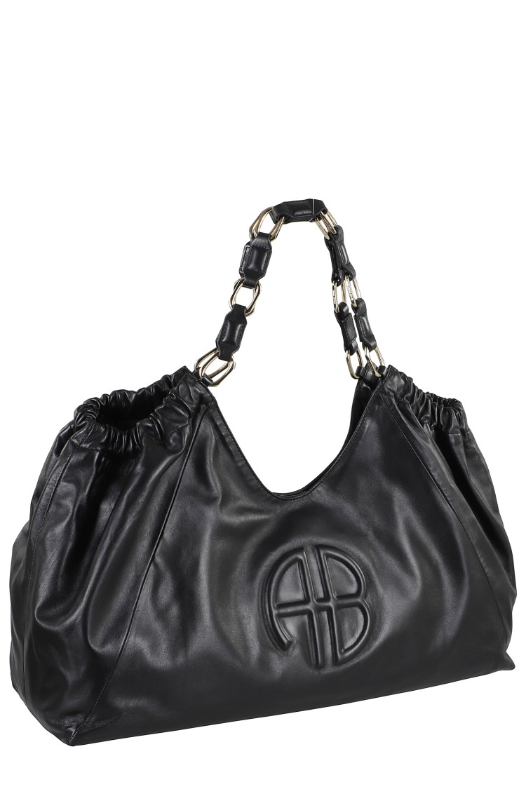 Shop Anine Bing Kate Tote Bag In Black