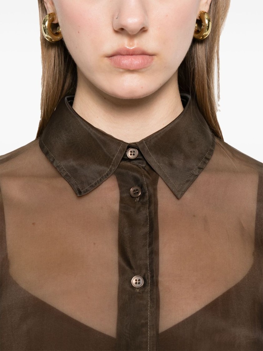 THE FRANKIE SHOP THE FRANKIE SHOP PERI SHEER SHIRT