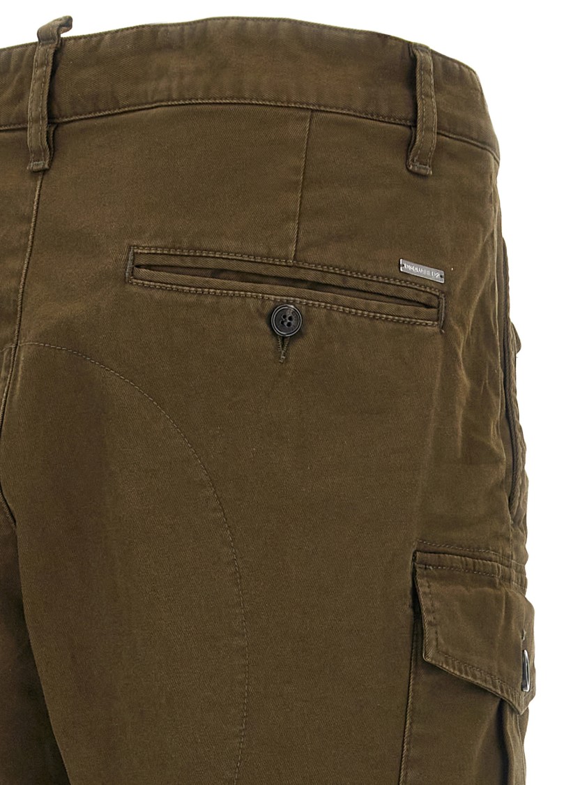 Dsquared2 Cargo Style Shorts Featuring Multiple Pockets In Brown