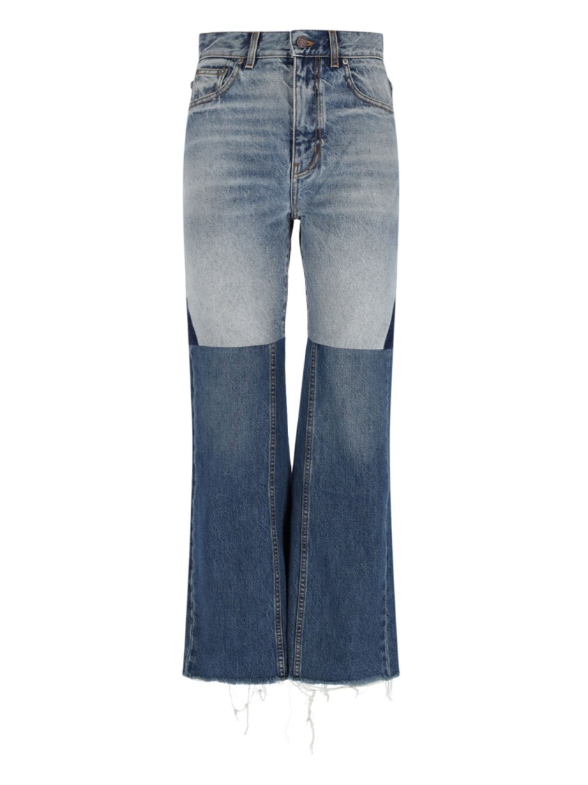 Chloé Patchwork Rigid High-rise Flared-leg Jeans