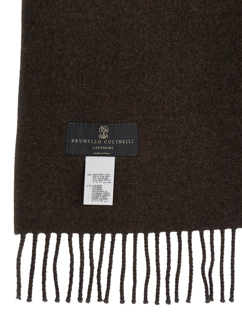 Brunello Cucinelli Hooded Scarf In Black