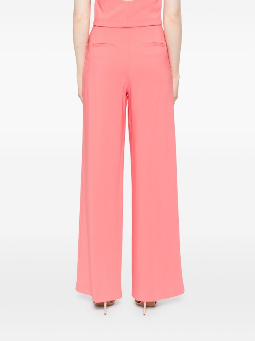 Pinko Wide-leg Trousers With Concealed Fastening