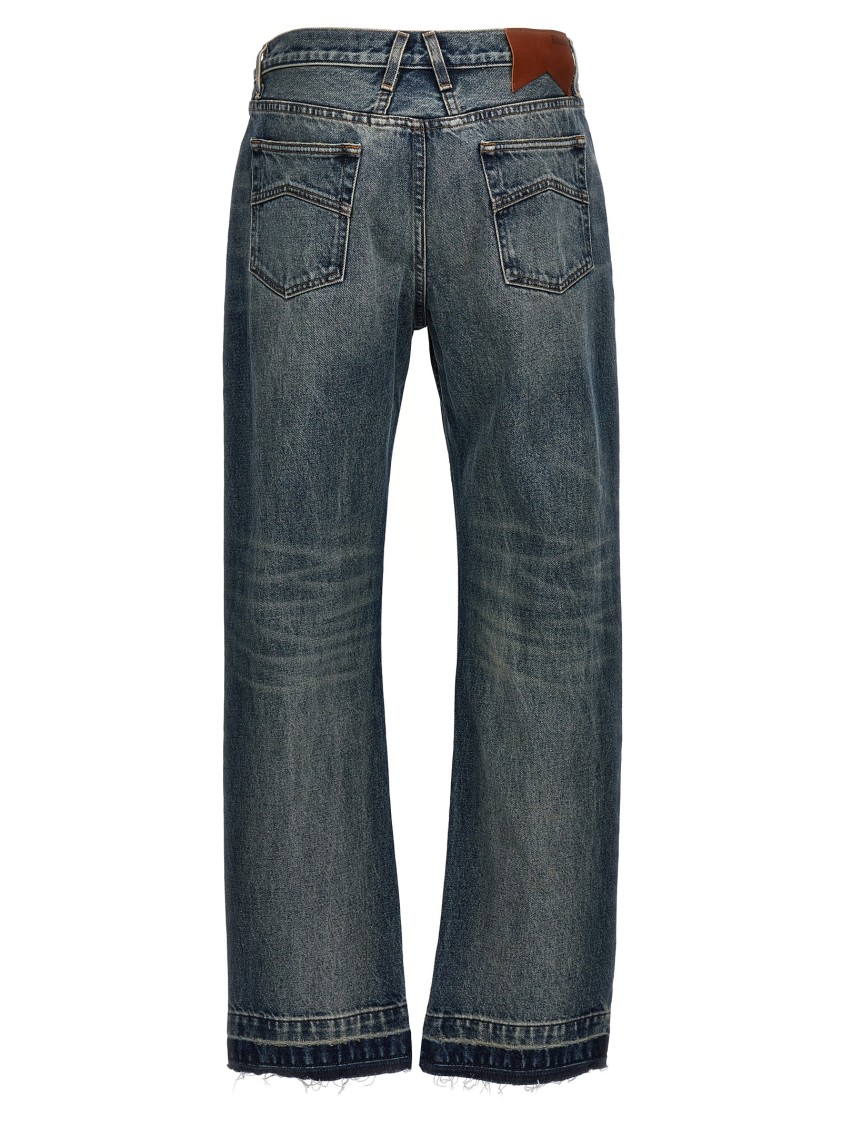 Rhude Beach Bum Mid-rise Jeans In Blue