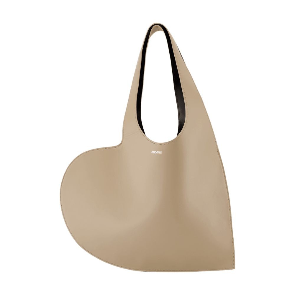 COPERNI COPERNI HEART SHOPPER BAG - LEATHER - BEIGE