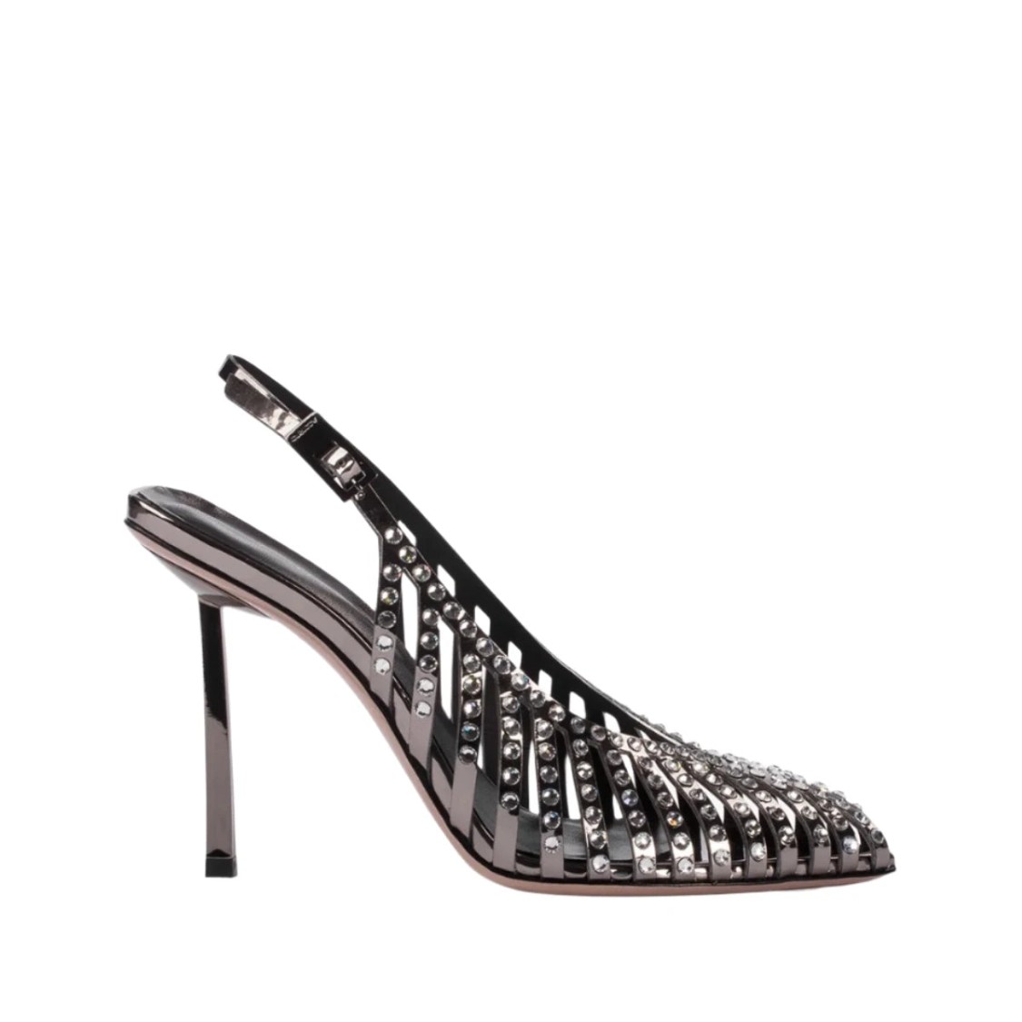 Le Silla Cage Pumps Silver