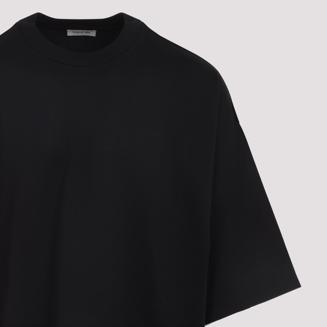 Fear Of God Drop-shoulder T-shirt In Black