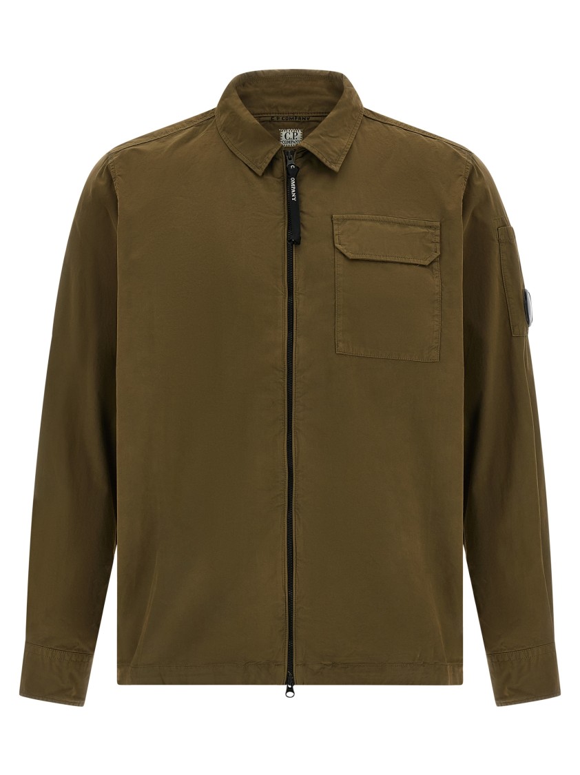 C.p. Company Contemporary Zip Closure Overshirt In Black