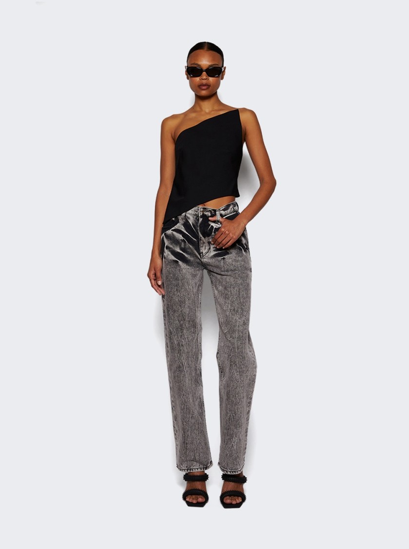 Alexander Wang Asymmetric Pointed Top Black