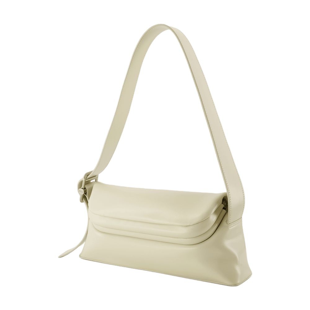 Osoi Hobo Folder Brot Bag - Leather - Cream In Neutral