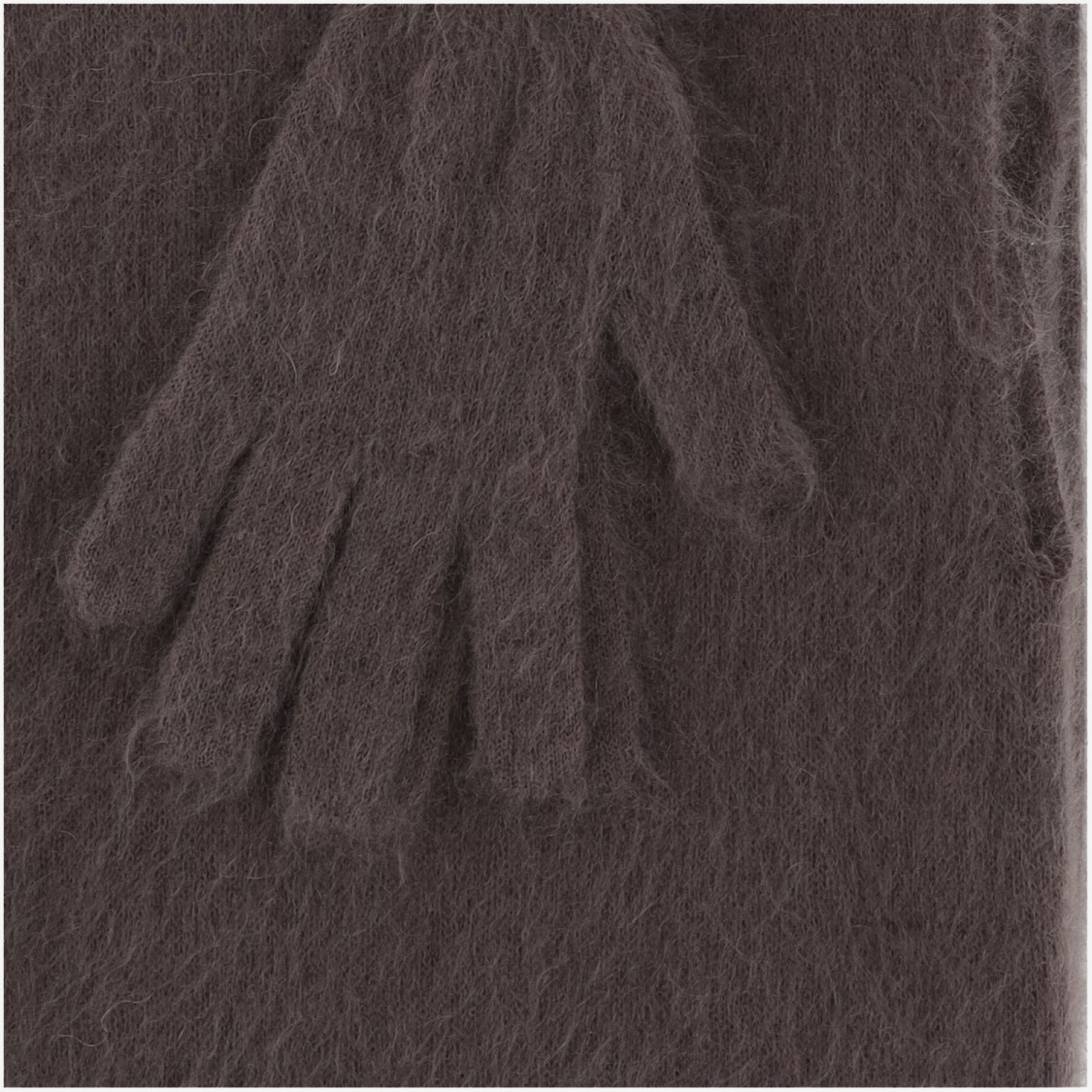 Moschino Mohair Blend Short Cape In Gray