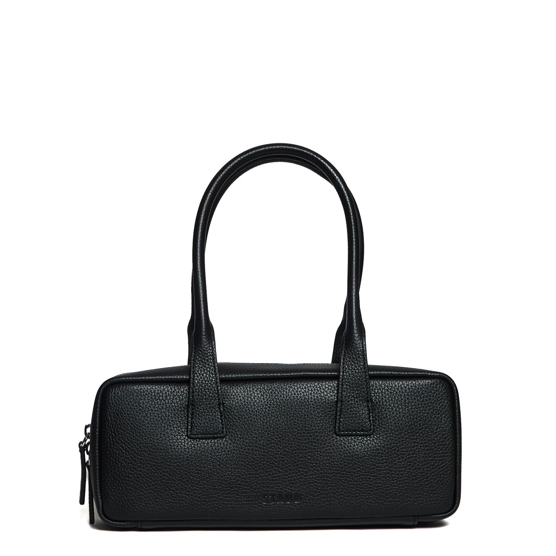 Staud Textured Leather Shoulder Bag With Double-zip Closure
