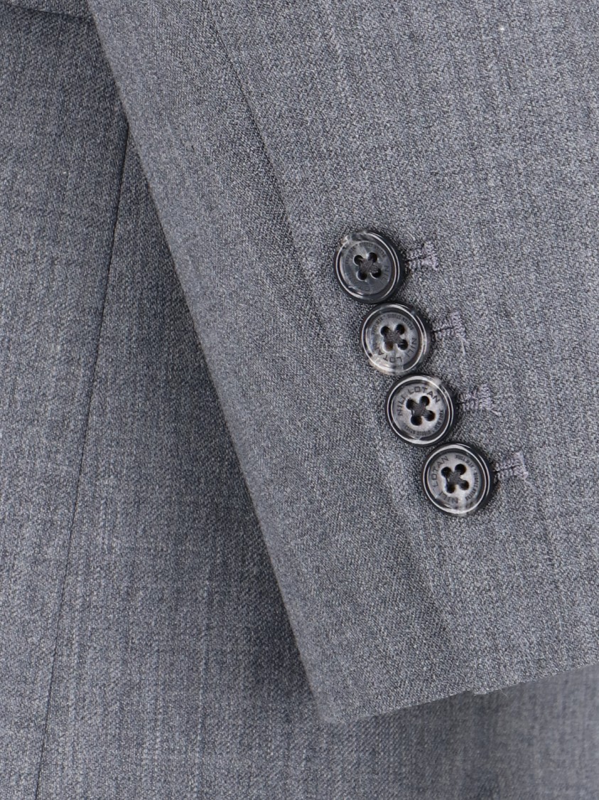 Shop Nili Lotan Single-breasted Blazer In Grey
