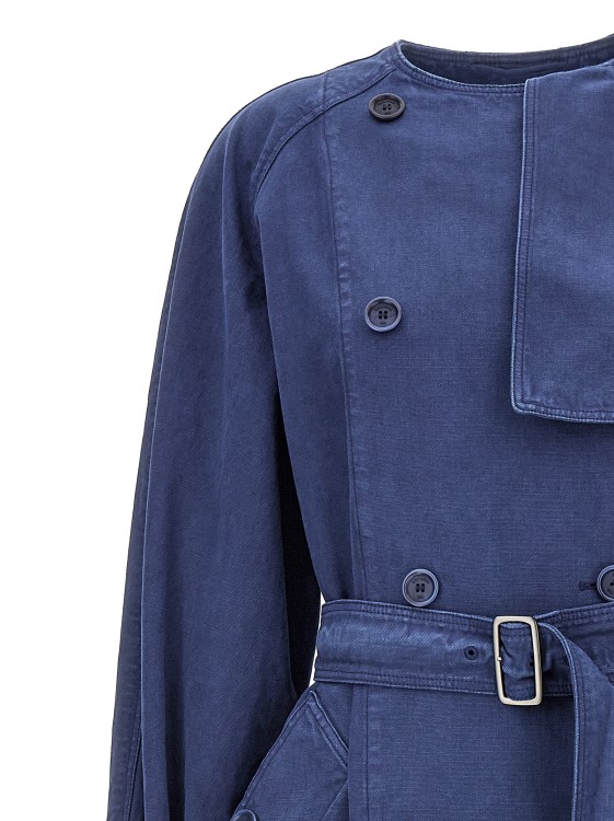 Max Mara 'Calao' Trench Coat in Blue | THE LIST