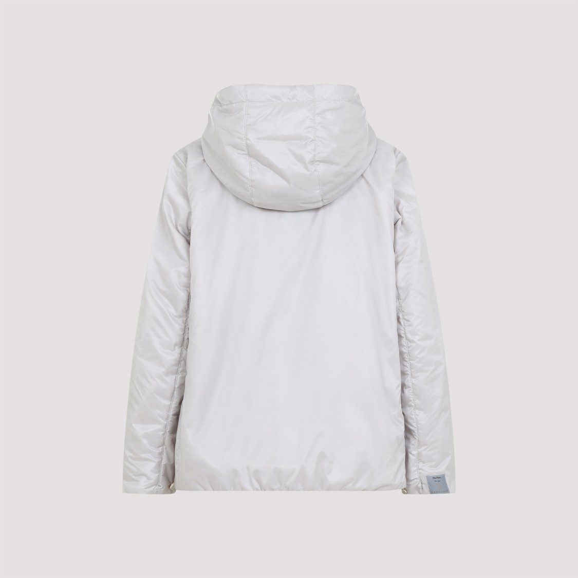 Shop Max Mara Hooded Jacket With Zip Front In White