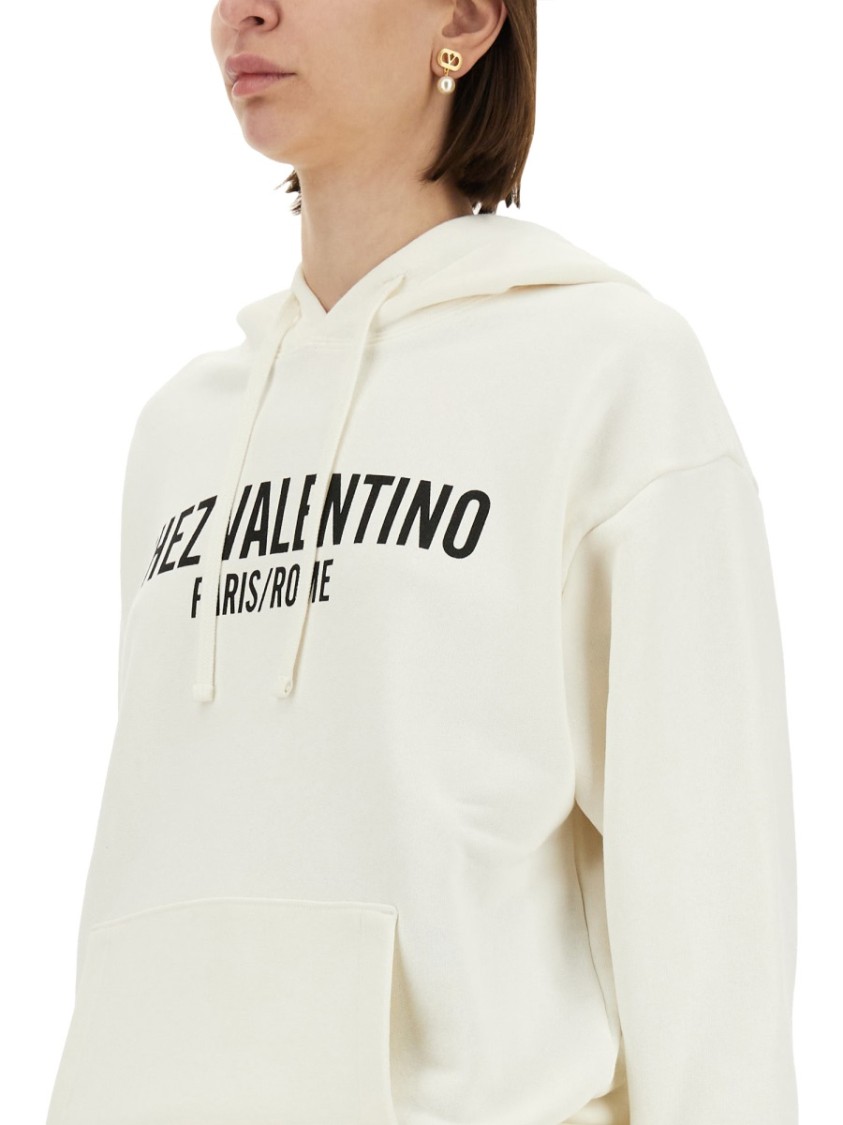 Valentino Garavani Cotton Hoodie With Print