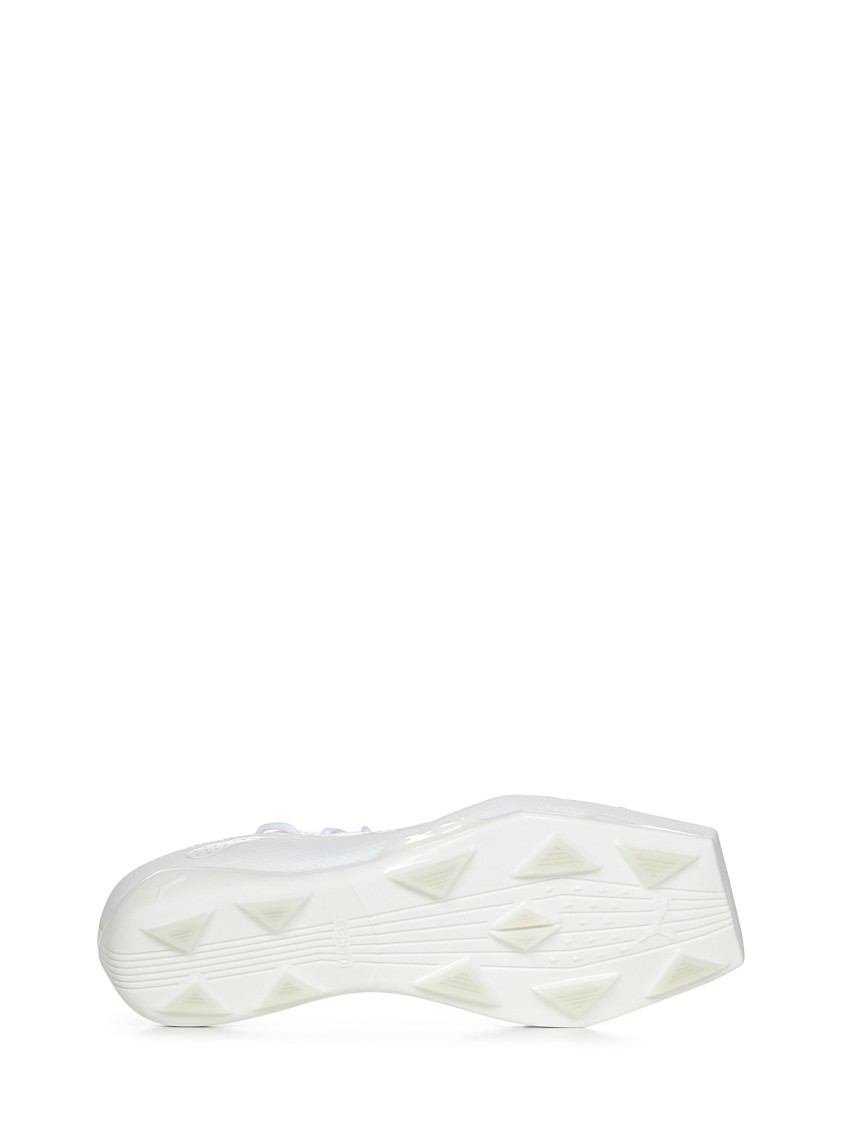 Coperni Minimalist White Sneakers With Unique Square Toe In White