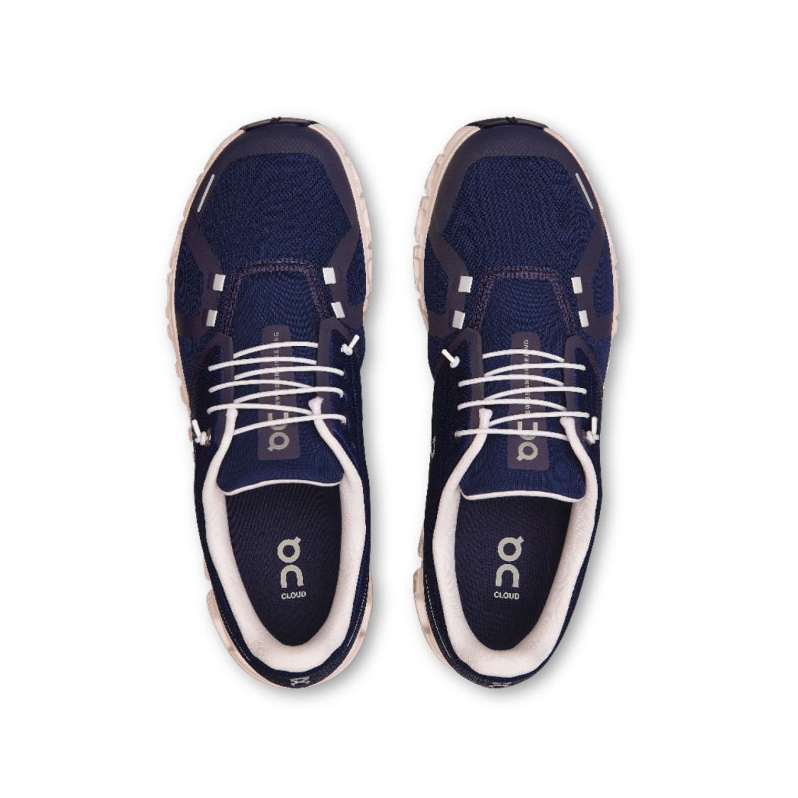 On Breathable Technical Fabric Sneakers With Cushied Sole In Black