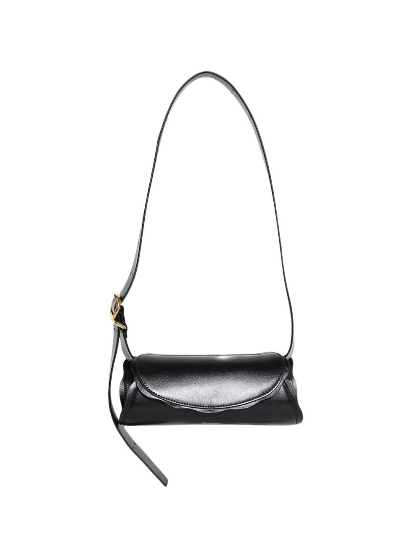 Jil Sander Cannolo Mini Bag Black