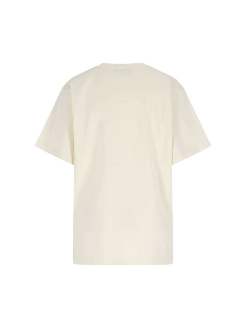 Stella Mccartney Stella Iconics Crewneck T-shirt In Neutral