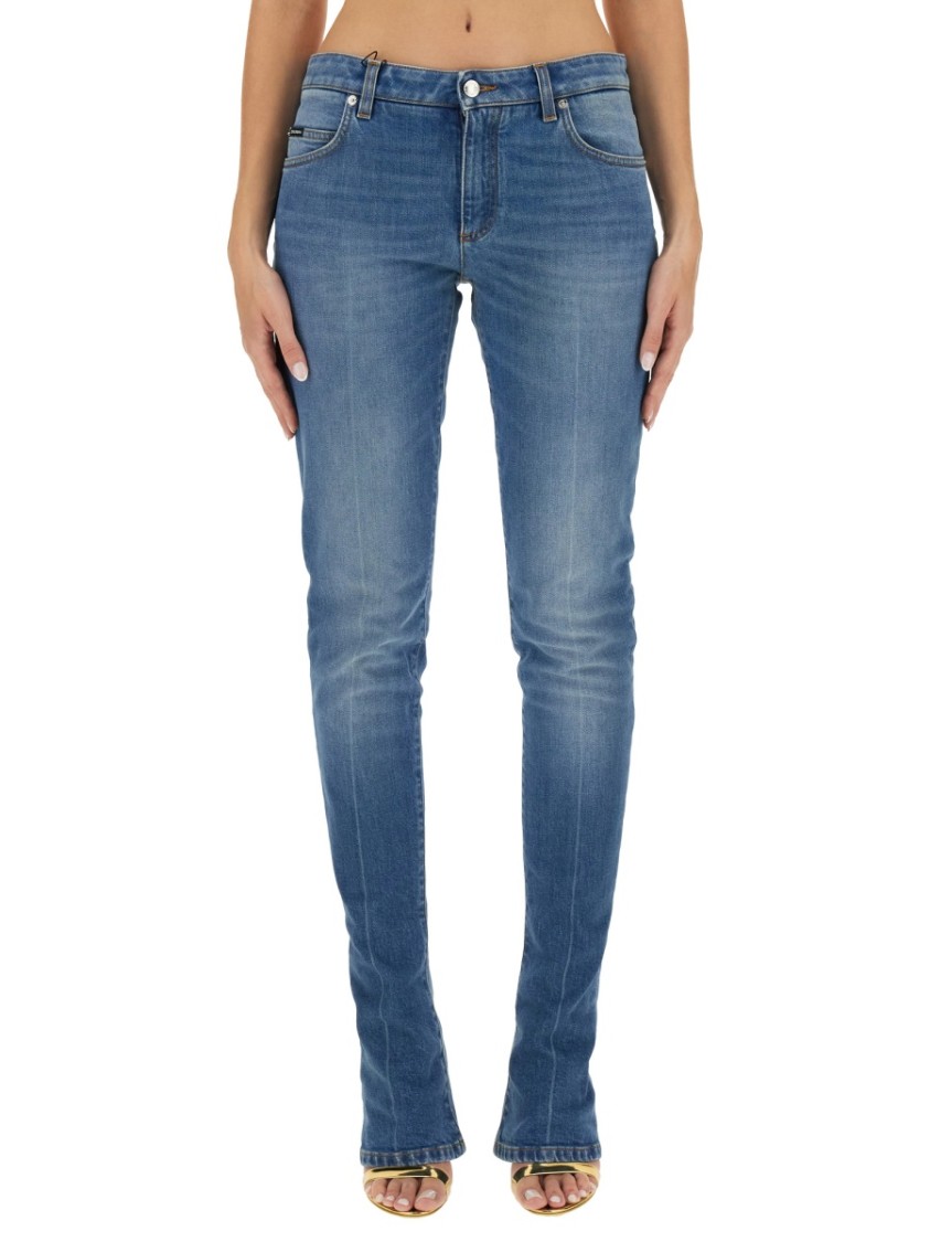 Dolce & Gabbana Skinny Fit Jeans In Blue