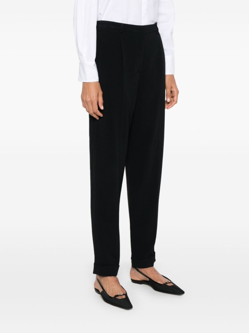 パンツ Giorgio Armani High-Waist Tailored Pants With Straight-Leg Giorgio Armani High-Waist Tailored Pants With -Leg