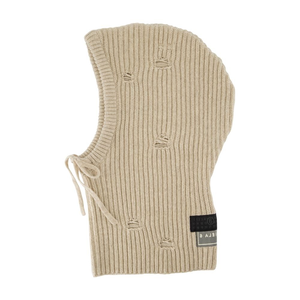 【関税込み】Beanie - MM6 Maison Margiela - Wool - Beige Mm6 By Maison Margiela Beanie - Wool - Beige Hat | THE LIST