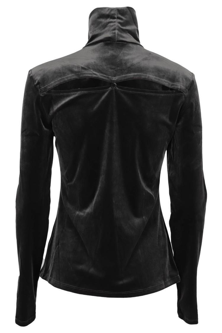PROENZA SCHOULER X WHITE LABEL PROENZA SCHOULER X WHITE LABEL STRETCH VELVET SWEATER