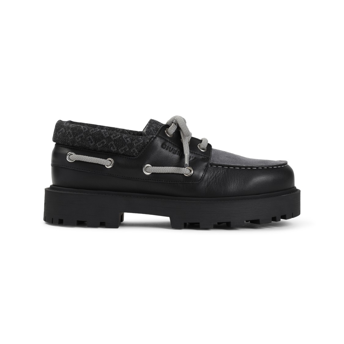 Givenchy Leather Platform Loafers In Black