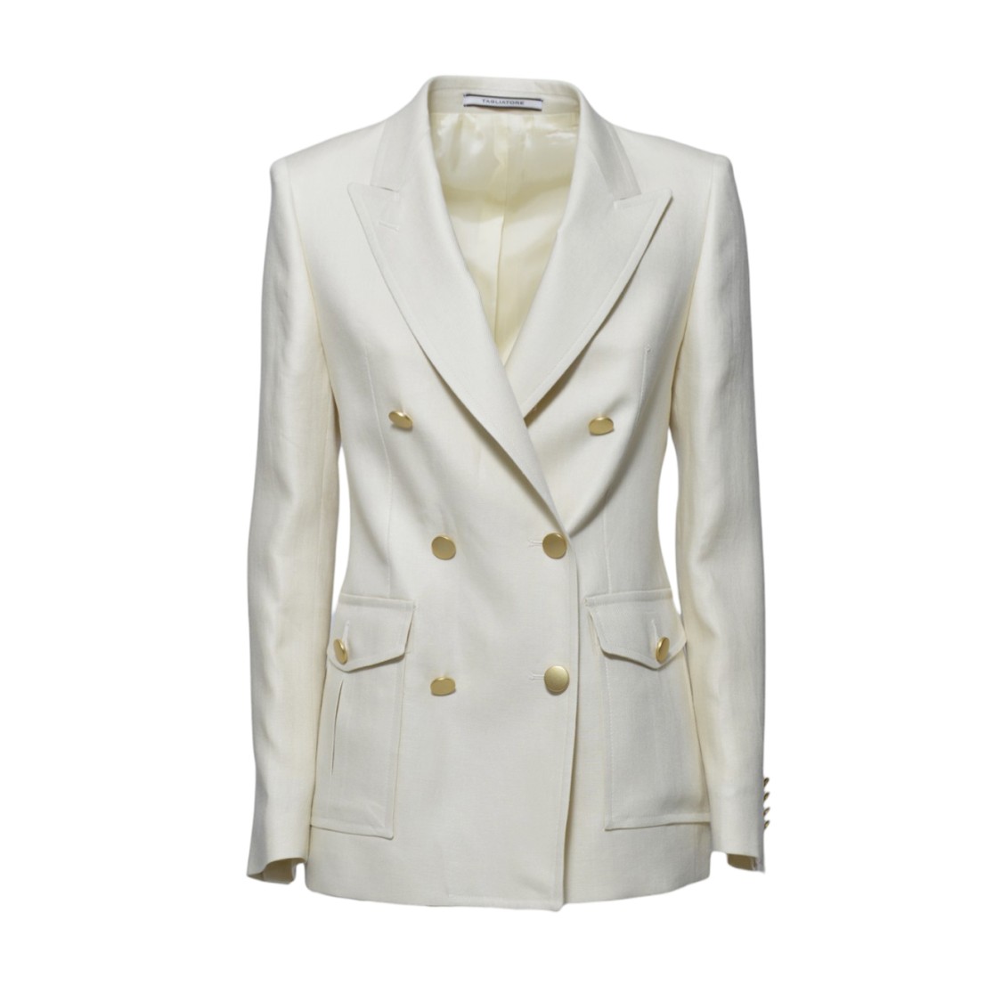 TAGLIATORE TAGLIATORE HONEY IVORY LINEN TWILL JACKET