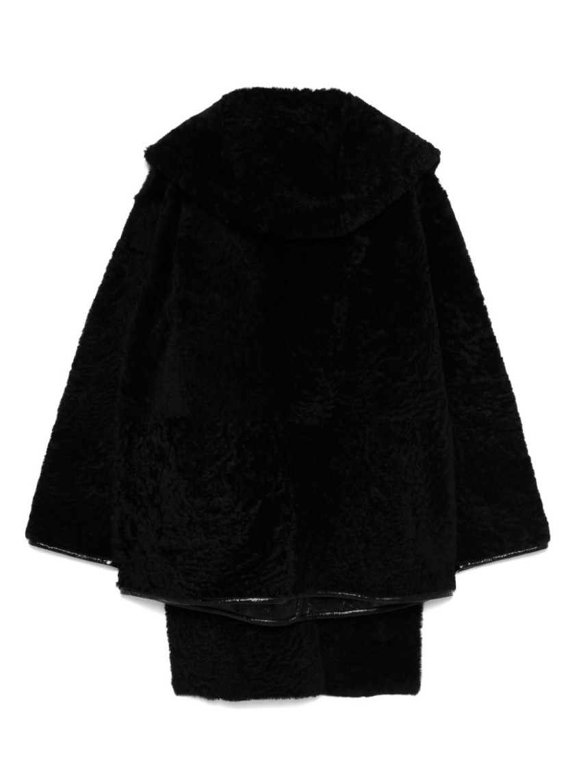 Alberta Ferretti Reversible Coat In Black